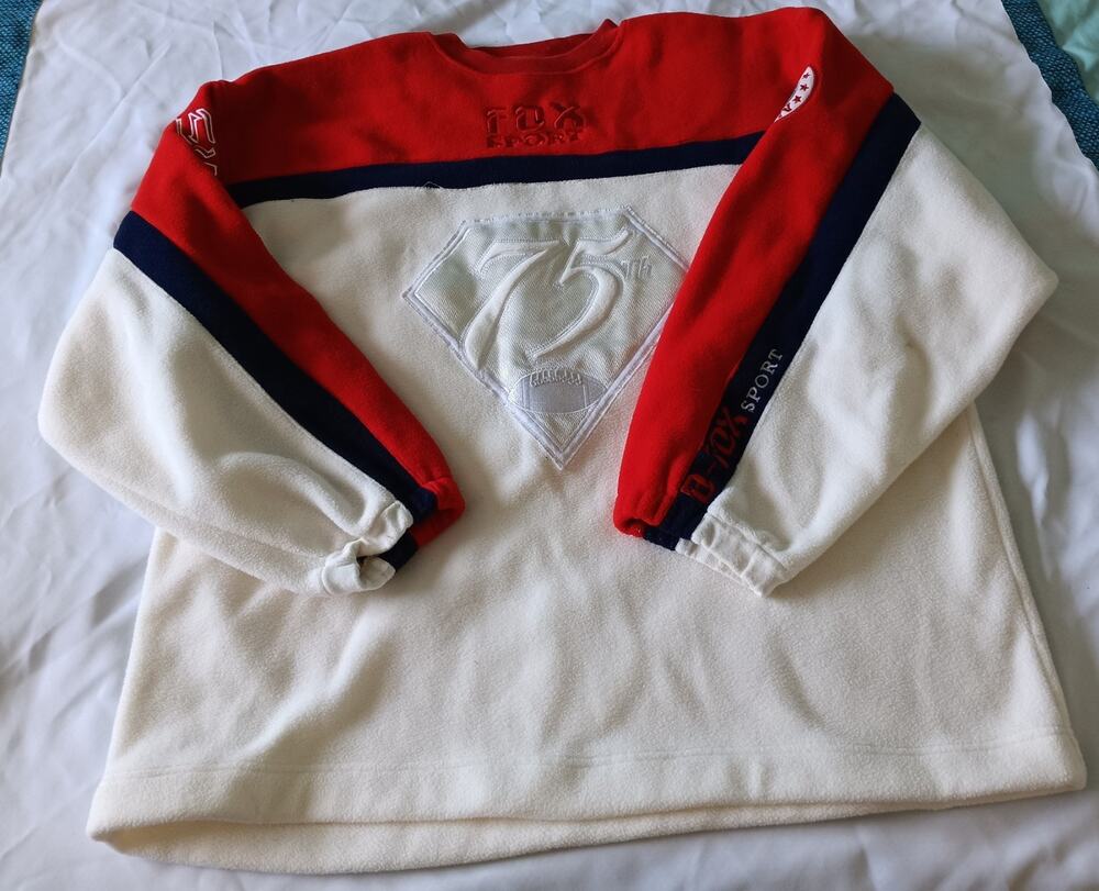 Fox Sports 75th Anniversary All Star Embroidered Sweatshirt XXL Logo Patches XXL